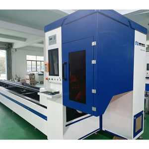 Double chuck fiber laser pipe cutting machine
